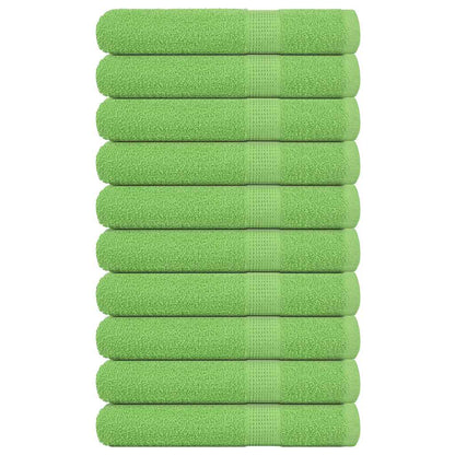 vidaXL Sauna Towels "FROGN" 10 pcs Apple Green 80x200 cm 360 gsm