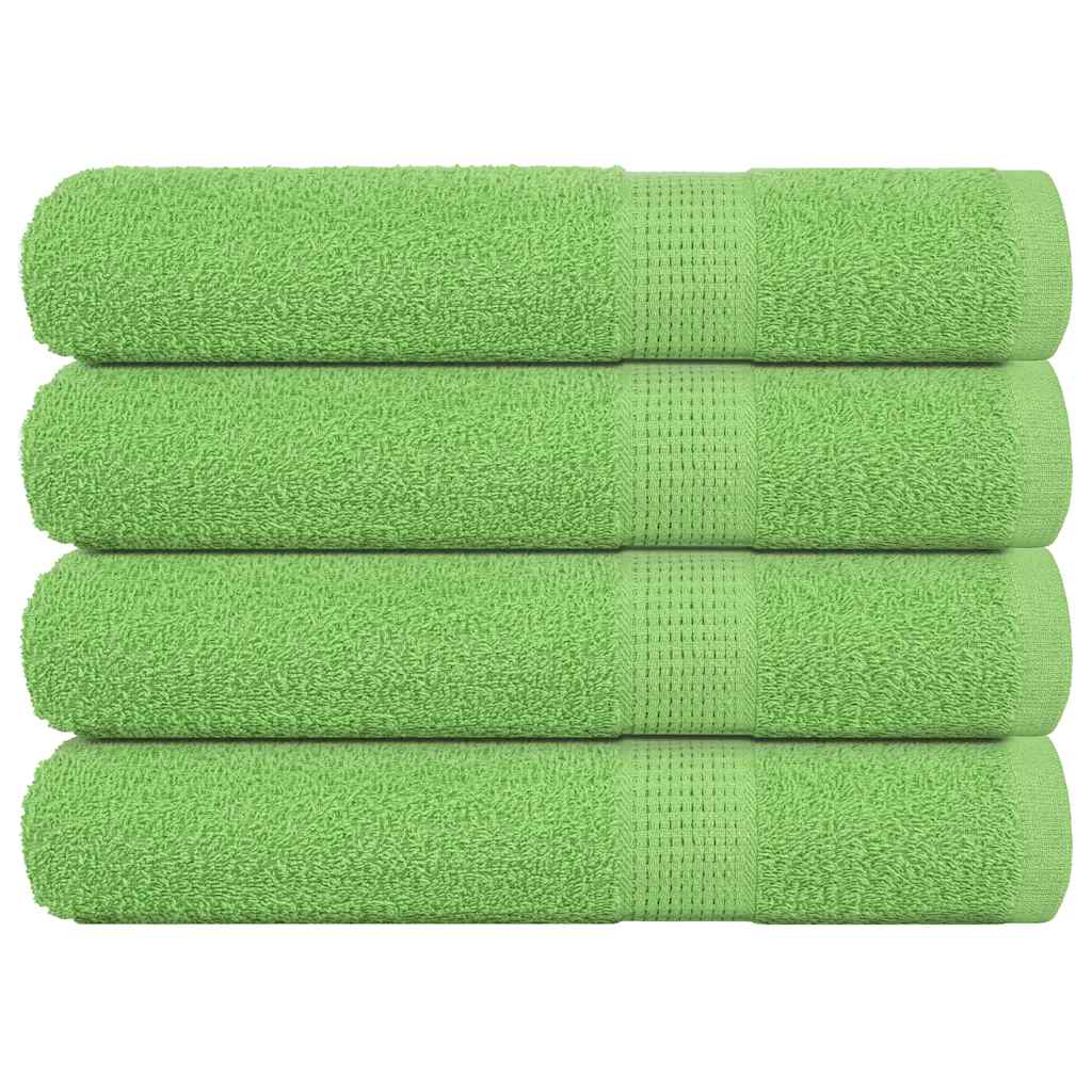 vidaXL Towels "FROGN" 4 pcs Apple Green 100x200 cm 360 gsm