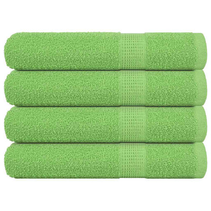 vidaXL Towels "FROGN" 4 pcs Apple Green 100x200 cm 360 gsm