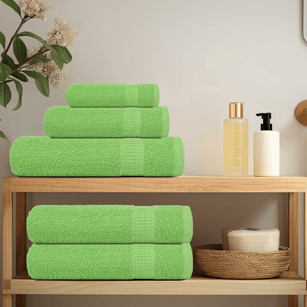 vidaXL Towels "FROGN" 4 pcs Apple Green 100x200 cm 360 gsm
