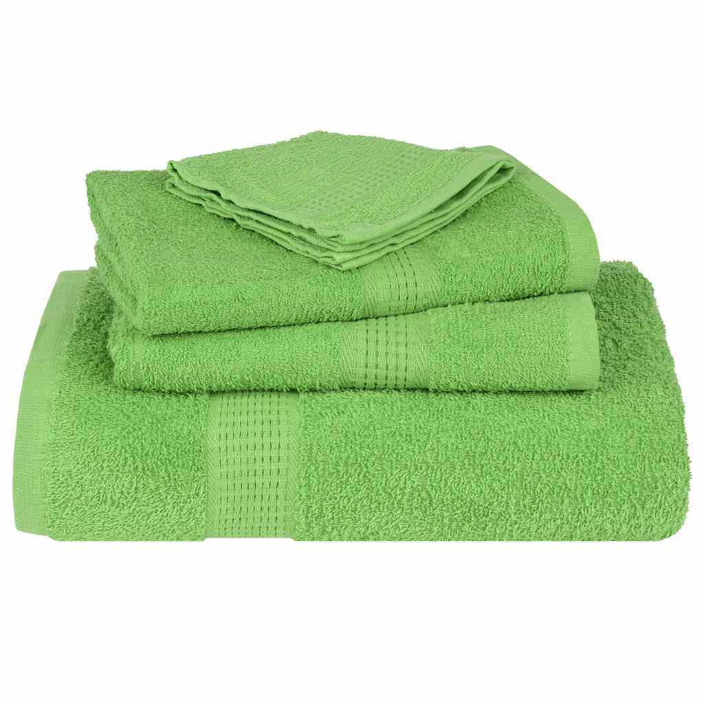 vidaXL Towels 10 pcs Apple Green 100x200 cm 360 gsm 100% Cotton