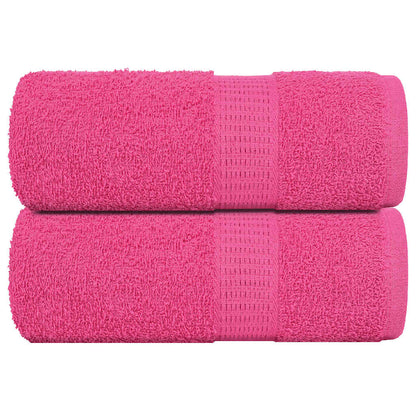 vidaXL Soap Towels 2 pcs Pink 30x30 cm 360 gsm 100% Cotton