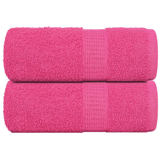 vidaXL Wash Towels "FROGN" 2 pcs Pink 30x30 cm 360 gsm