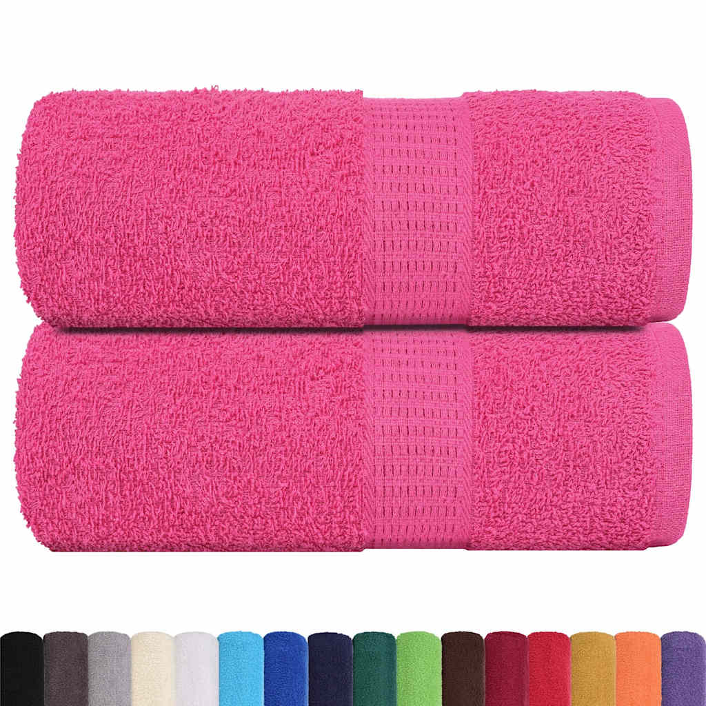 vidaXL Soap Towels 2 pcs Pink 30x30 cm 360 gsm 100% Cotton