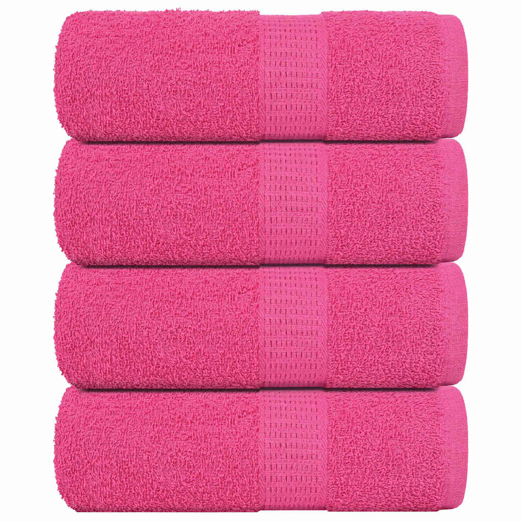 vidaXL Wash Towels "FROGN" 4 pcs Pink 30x30 cm 360 gsm