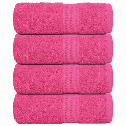 vidaXL Wash Towels "FROGN" 4 pcs Pink 30x30 cm 360 gsm