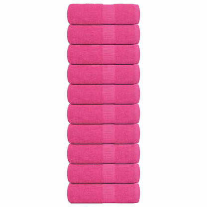 vidaXL Wash Towels "FROGN" 10 pcs Pink 30x30 cm 360 gsm