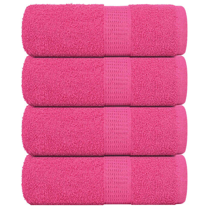 vidaXL Guest Towels 4 pcs Pink 30x50 cm 360 gsm 100% Cotton