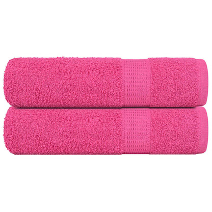 vidaXL Hand Towels "FROGN" 2 pcs Pink 50x100 cm 360 gsm