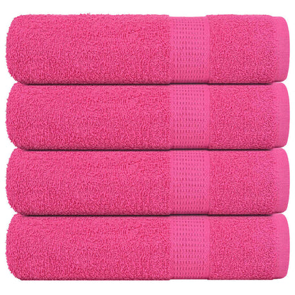 vidaXL Bath Towels "FROGN" 4 pcs Pink 100x150 cm 360 gsm