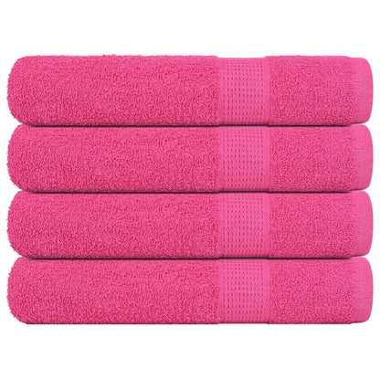 vidaXL Sauna Towels "FROGN" 4 pcs Pink 80x200 cm 360 gsm