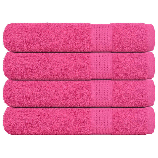 vidaXL Sauna Towels "FROGN" 4 pcs Pink 80x200 cm 360 gsm