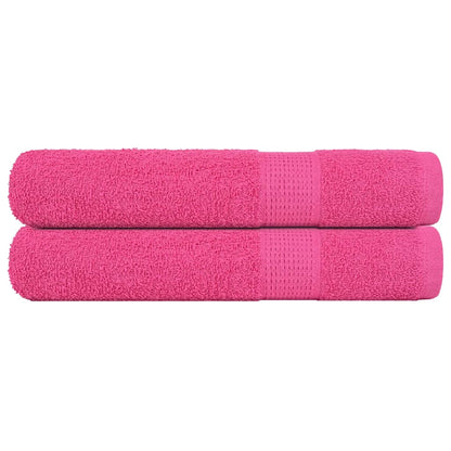 vidaXL Towels "FROGN" 2 pcs Pink 100x200 cm 360 gsm