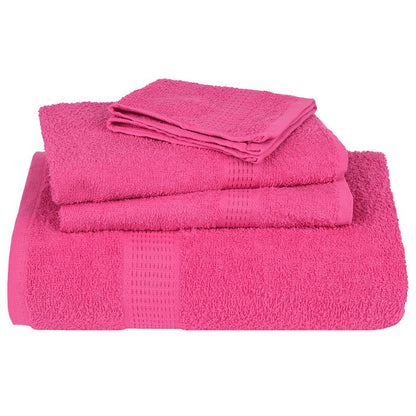 vidaXL Towels "FROGN" 2 pcs Pink 100x200 cm 360 gsm