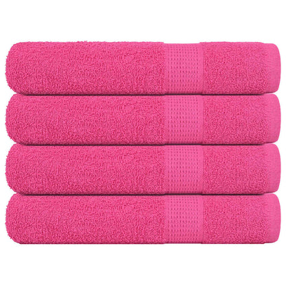 vidaXL Towels "FROGN" 4 pcs Pink 100x200 cm 360 gsm