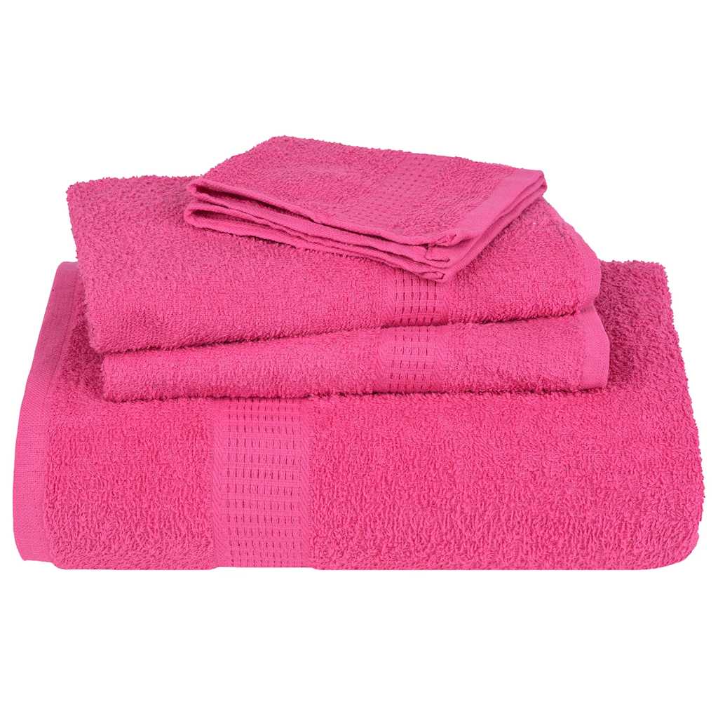 vidaXL Towels "FROGN" 4 pcs Pink 100x200 cm 360 gsm