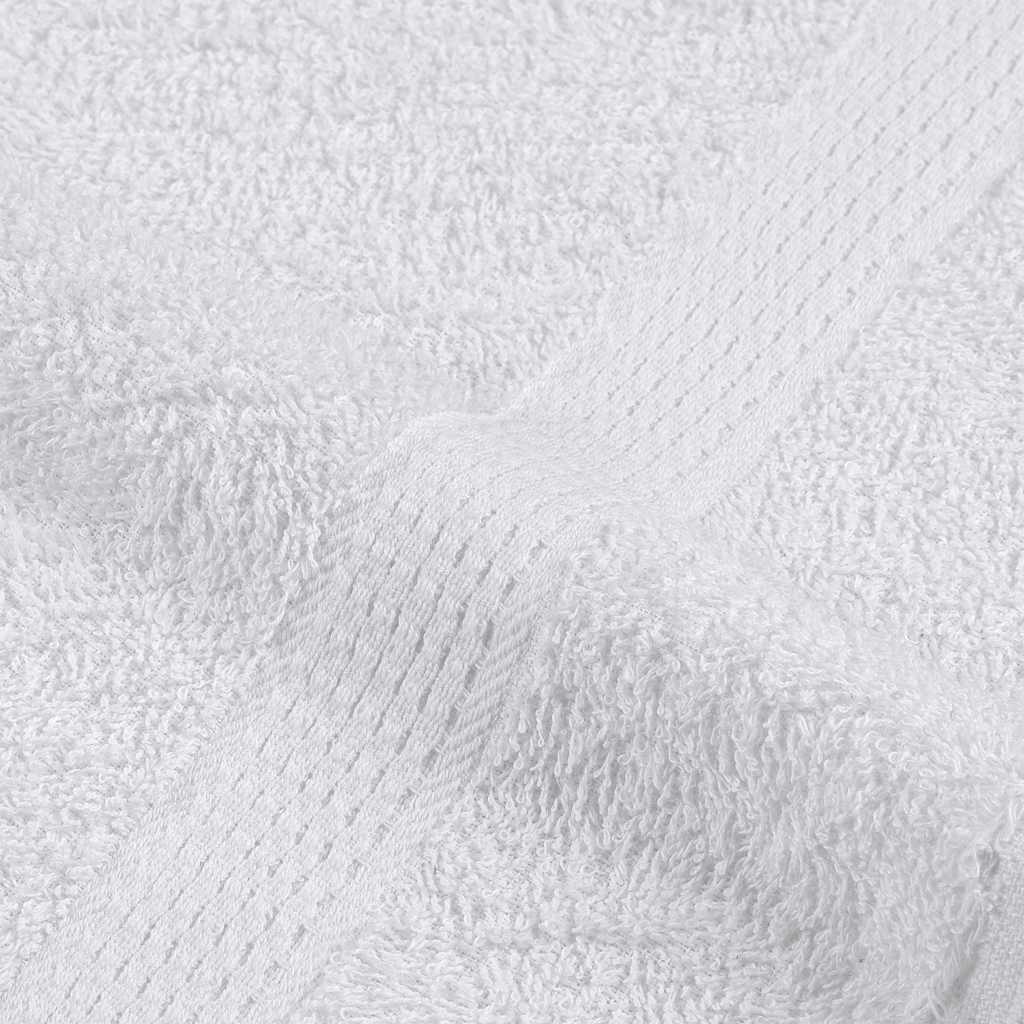 vidaXL 8 Piece Towel Set "FROGN" White 360 gsm