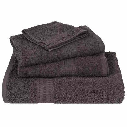 vidaXL 8 Piece Towel Set "FROGN" Anthracite 360 gsm