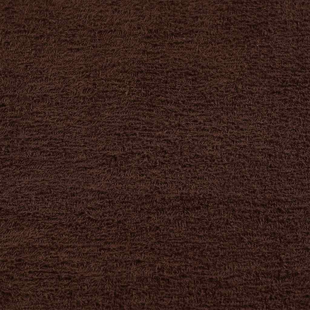 vidaXL 8 Piece Towel Set "FROGN" Brown 360 gsm