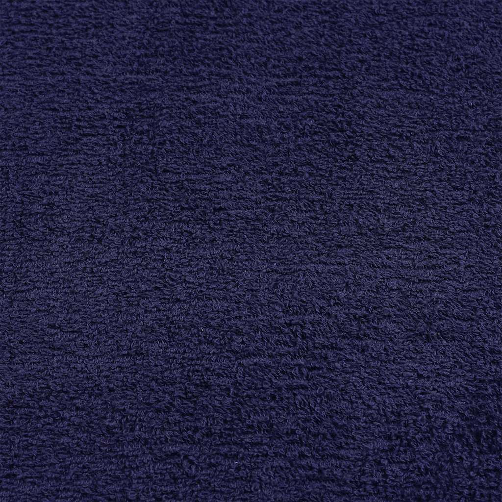 vidaXL 8 Piece Towel Set "FROGN" Navy Blue 360 gsm