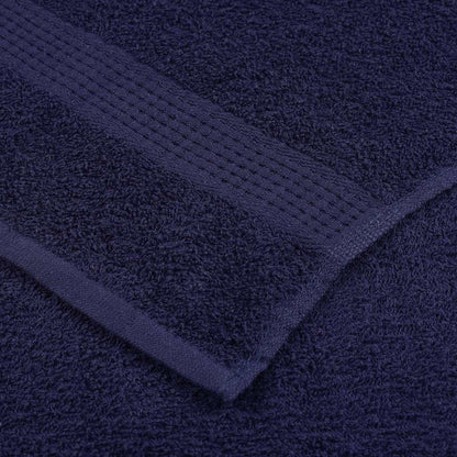 vidaXL 8 Piece Towel Set "FROGN" Navy Blue 360 gsm