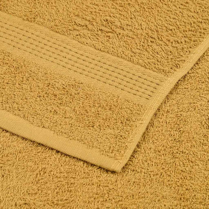 vidaXL 8 Piece Towel Set "FROGN" Gold 360 gsm