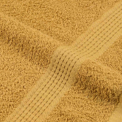 vidaXL 8 Piece Towel Set "FROGN" Gold 360 gsm