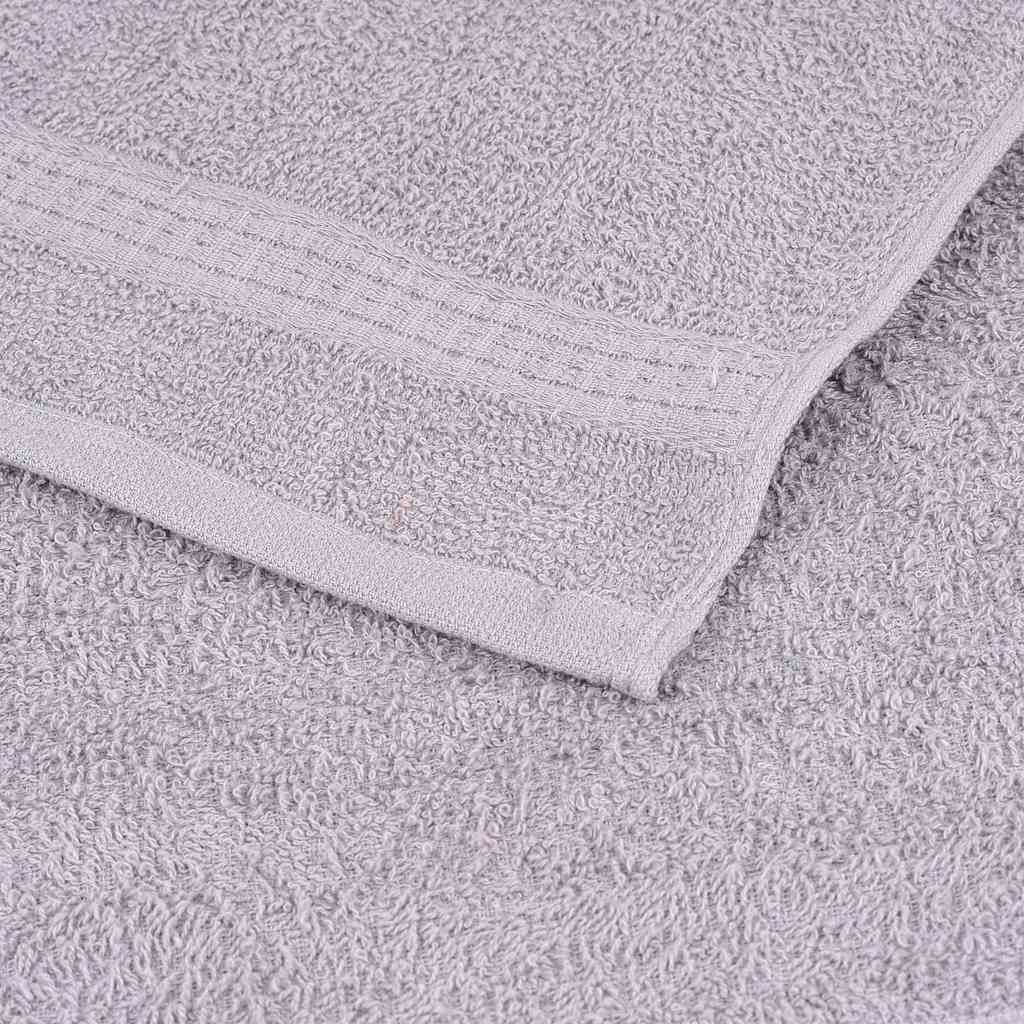 vidaXL 8 Piece Towel Set "FROGN" Grey 360 gsm