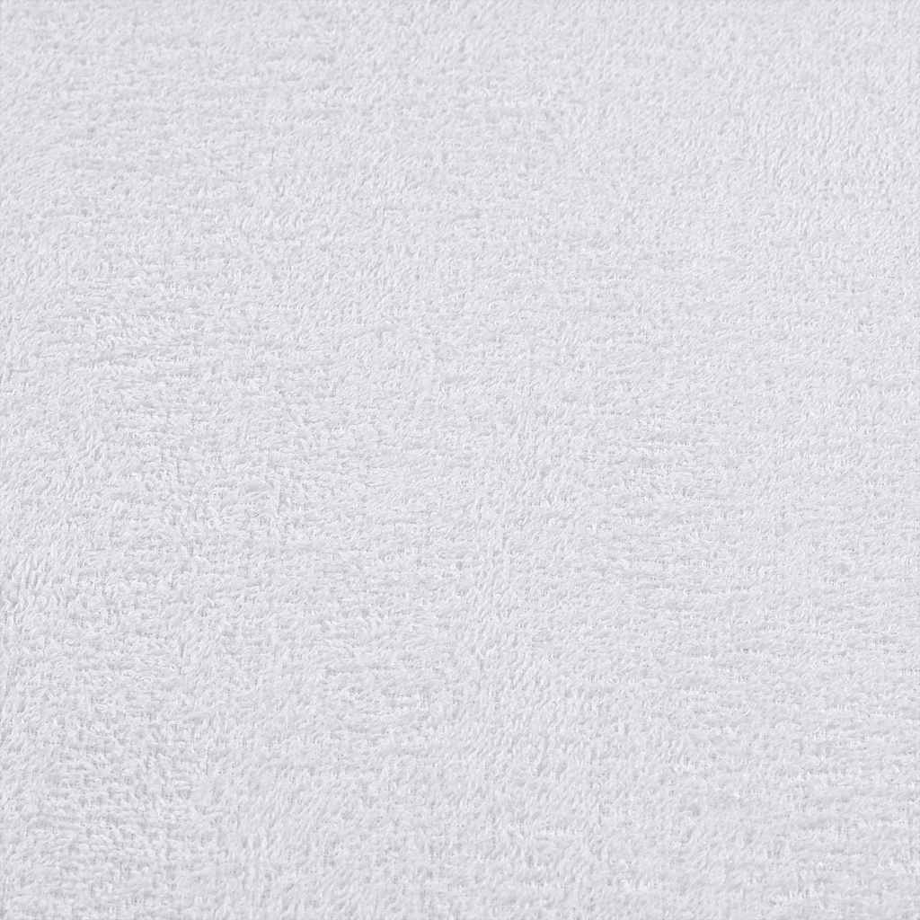 vidaXL 6 Piece Towel Set "FROGN" White 360 gsm