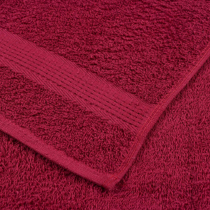 vidaXL 6 Piece Towel Set "FROGN" Bordeaux 360 gsm