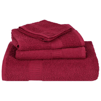 vidaXL 12 Piece Towel Set "FROGN" Bordeaux 360 gsm