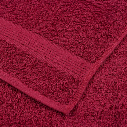 vidaXL 12 Piece Towel Set "FROGN" Bordeaux 360 gsm