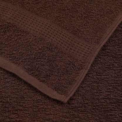 vidaXL 12 Piece Towel Set "FROGN" Brown 360 gsm