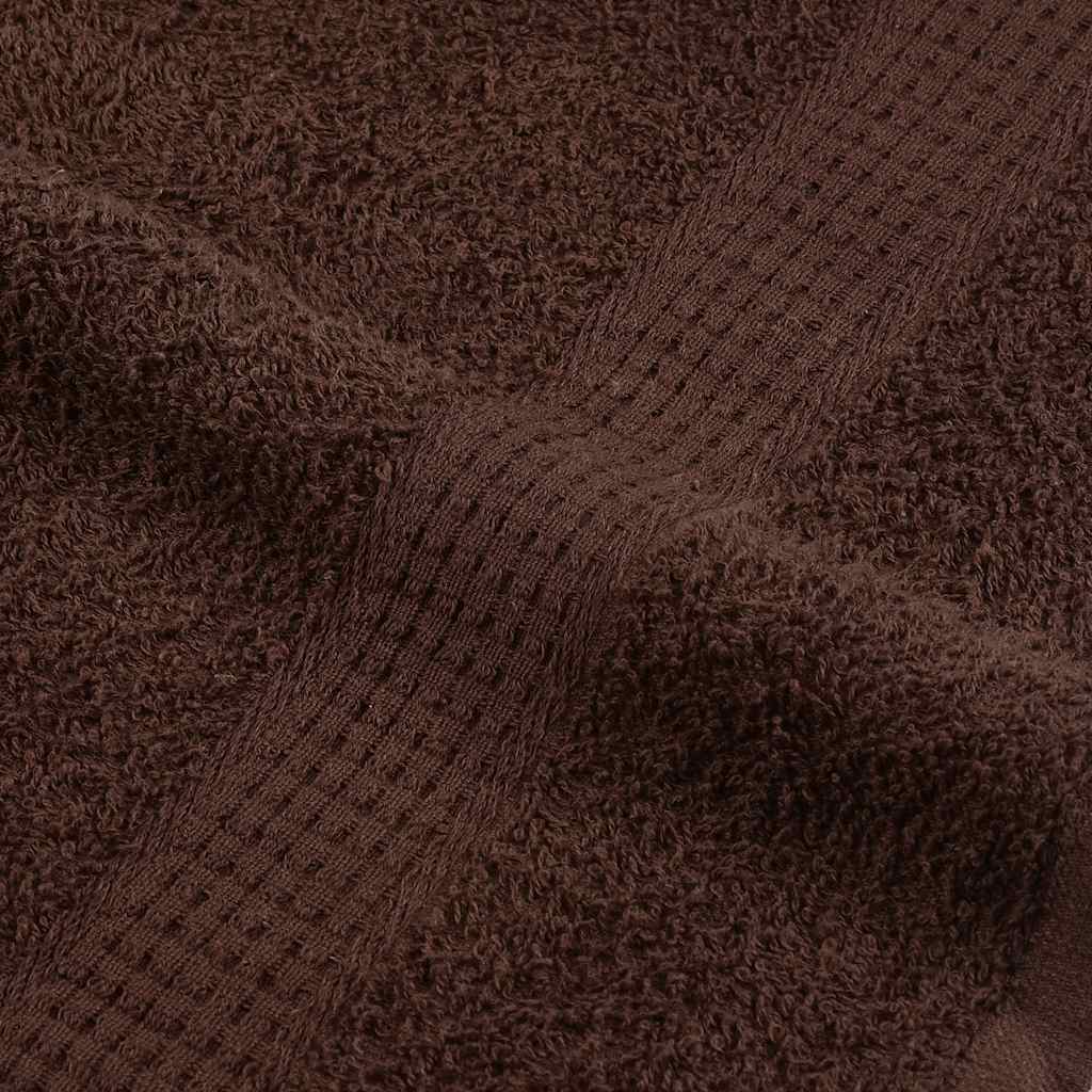 vidaXL 12 Piece Towel Set "FROGN" Brown 360 gsm