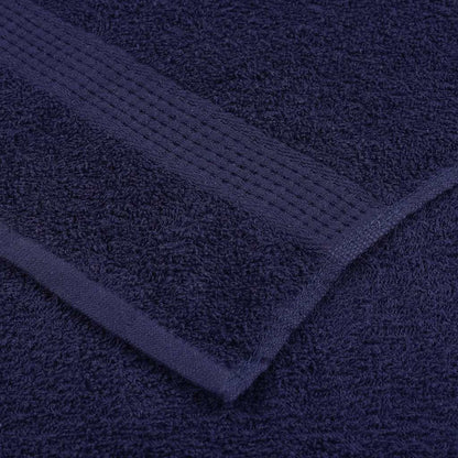 vidaXL 12 Piece Towel Set "FROGN" Navy Blue 360 gsm