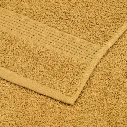 vidaXL 12 Piece Towel Set "FROGN" Gold 360 gsm