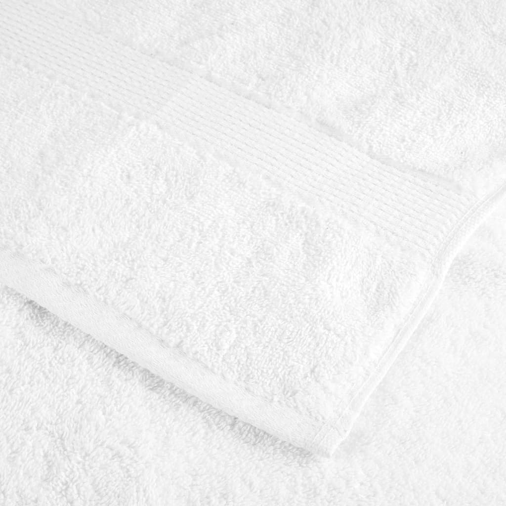 vidaXL Premium Wash Towels "SOLUND" 50 pcs White 30x30 cm 600 gsm