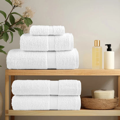 vidaXL Premium Guest Towels "SOLUND" 10 pcs White 30x50 cm 600 gsm