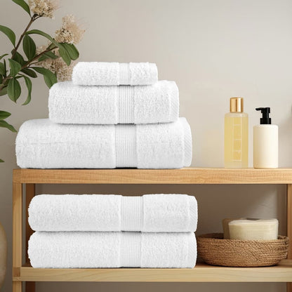 vidaXL Premium Shower Towels "SOLUND" 4 pcs White 70x140 cm 600 gsm