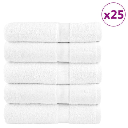 vidaXL Premium Shower Towels SOLUND 25pcs White 70x140cm 600gsm