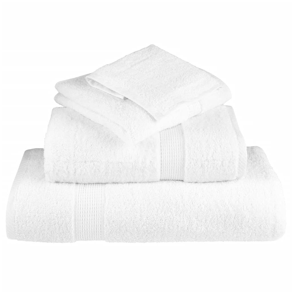 vidaXL Premium Bath Towels "SOLUND" 4 pcs White 100x150 cm 600 gsm
