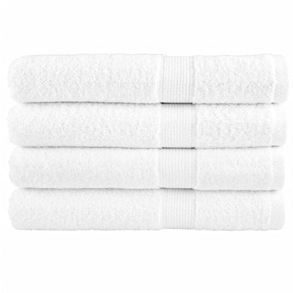 vidaXL Premium Sauna Towels "SOLUND" 4 pcs White 80x200 cm 600 gsm