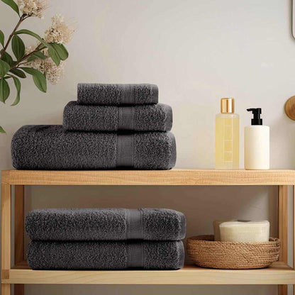 vidaXL Guest Towel SOLUND 10 pcs Anthracite 15 x 21 cm 550 gsm