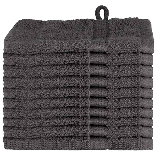 vidaXL Guest Towel SOLUND 10 pcs Anthracite 15 x 21 cm 550 gsm