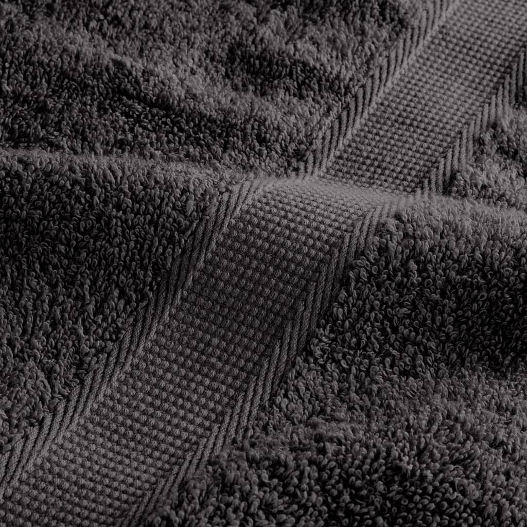 vidaXL Premium Guest Towels SOLUND 10pcs Anthracite 30x50cm 600gsm