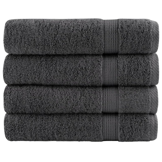 vidaXL Premium Bath Towels SOLUND 4pcs Anthracite 100x150cm 600gsm