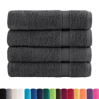 vidaXL Premium Bath Towels SOLUND 4pcs Anthracite 100x150cm 600gsm