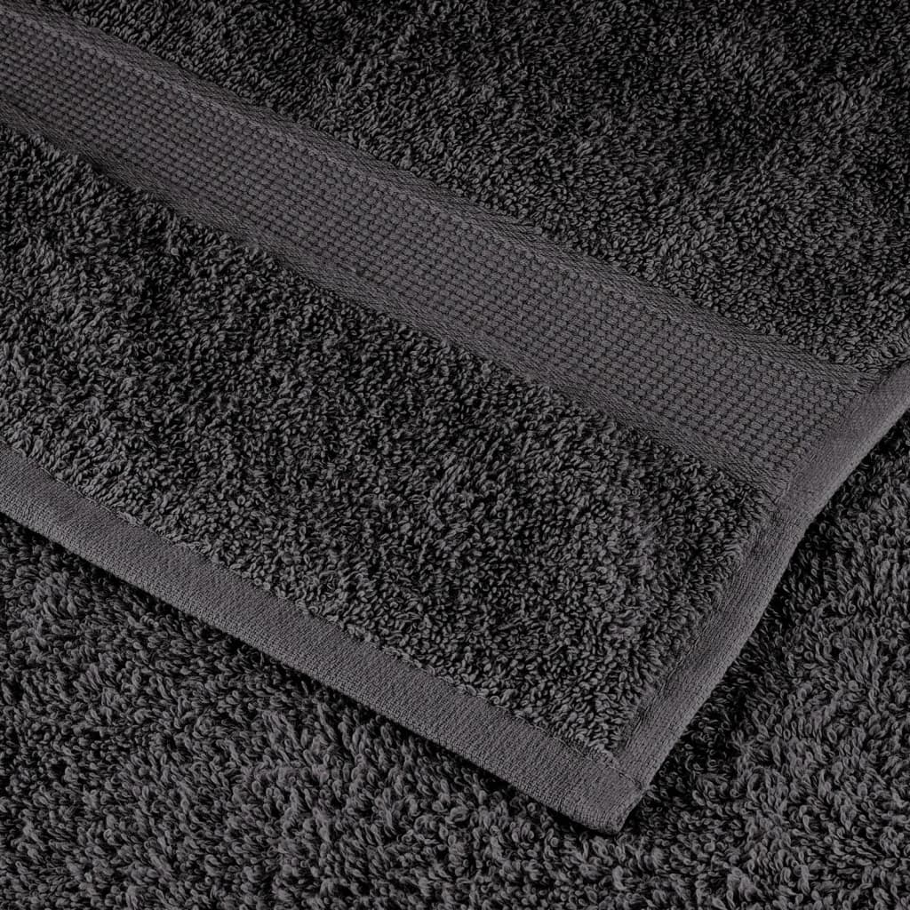 vidaXL Premium Bath Towels "SOLUND" 4 pcs Anthracite 100x150 cm 600 gsm