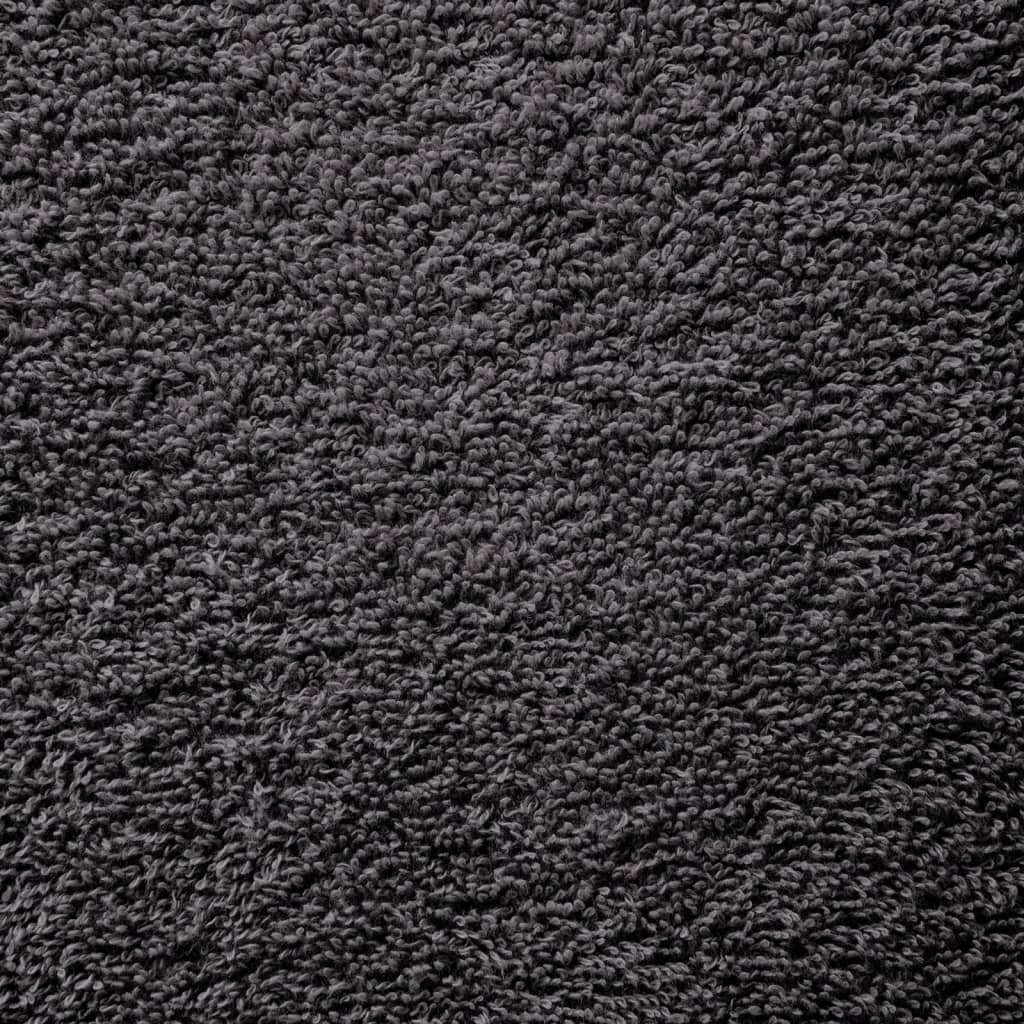 vidaXL Premium Bath Towels "SOLUND" 10 pcs Anthracite 100x150 cm 600 gsm