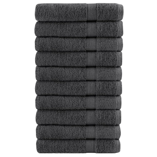 vidaXL Premium Sauna Towels SOLUND 10pcs Anthracite 80x200cm 600gsm